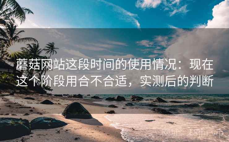 蘑菇网站这段时间的使用情况:现在这个阶段用合不合适,实测后的判断