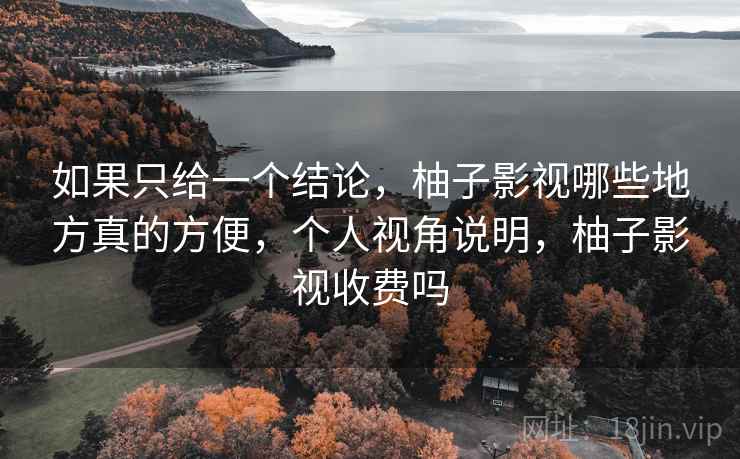 如果只给一个结论,柚子影视哪些地方真的方便,个人视角说明,柚子影视收费吗 第2张 如果只给一个结论,柚子影视哪些地方真的方便,个人视角说明,柚子影视收费吗 第2张